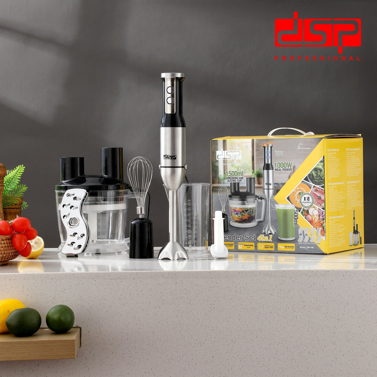 طقم خلاط أربعة في واحد  KM1180